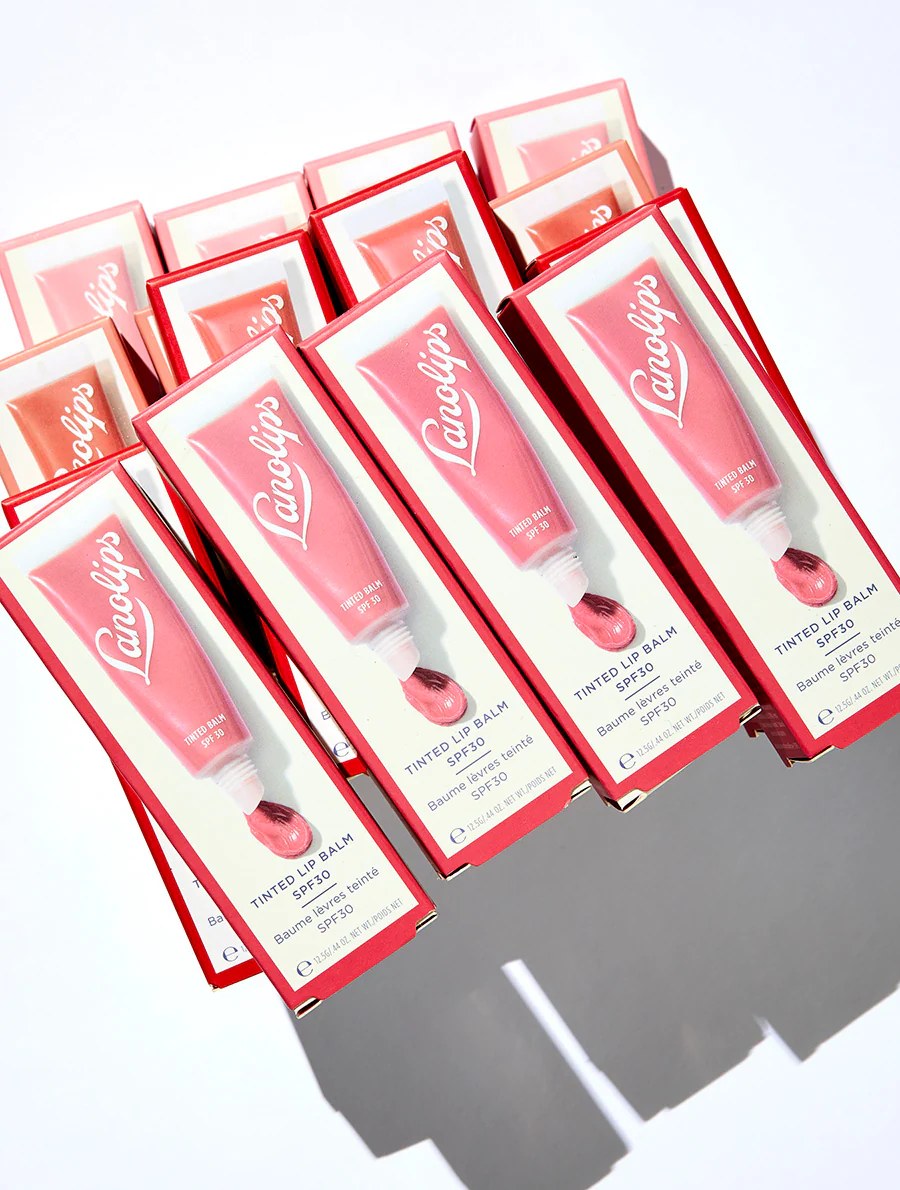 Tinted Lanolin Lip Balm SPF30 Rhubarb - Image 10