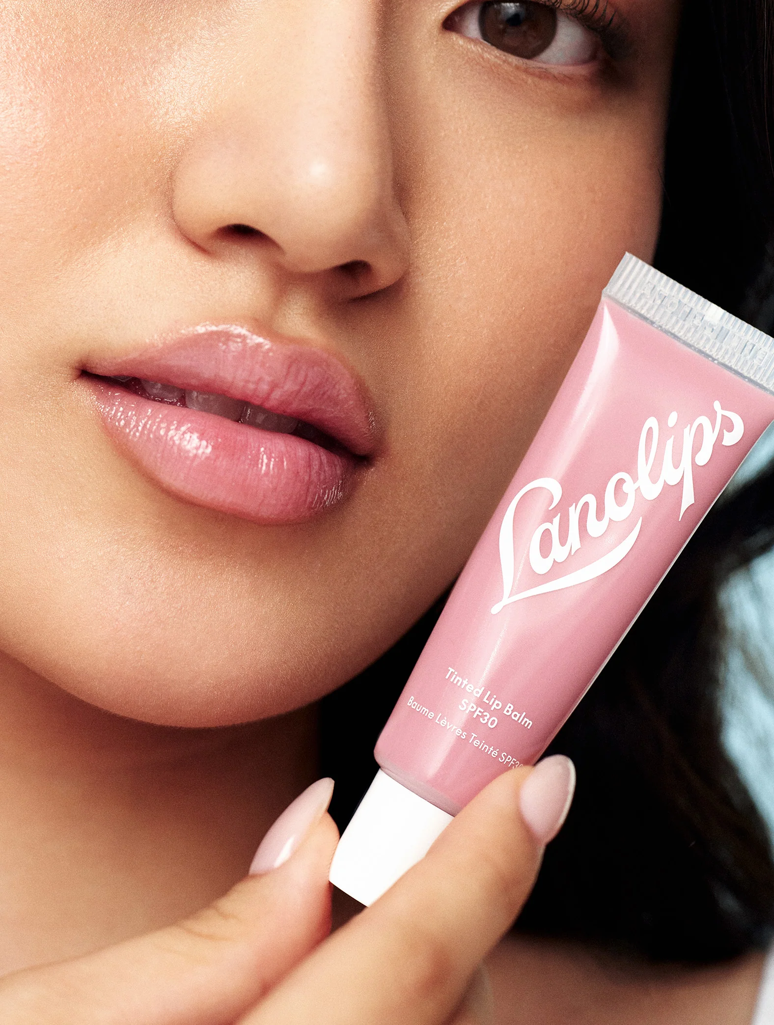 Tinted Lanolin Lip Balm SPF30 Rose - Image 4